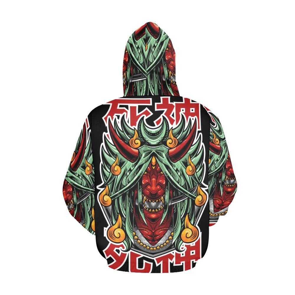 Shinigami Grim Reaper Japanese All Over Print Hoodie