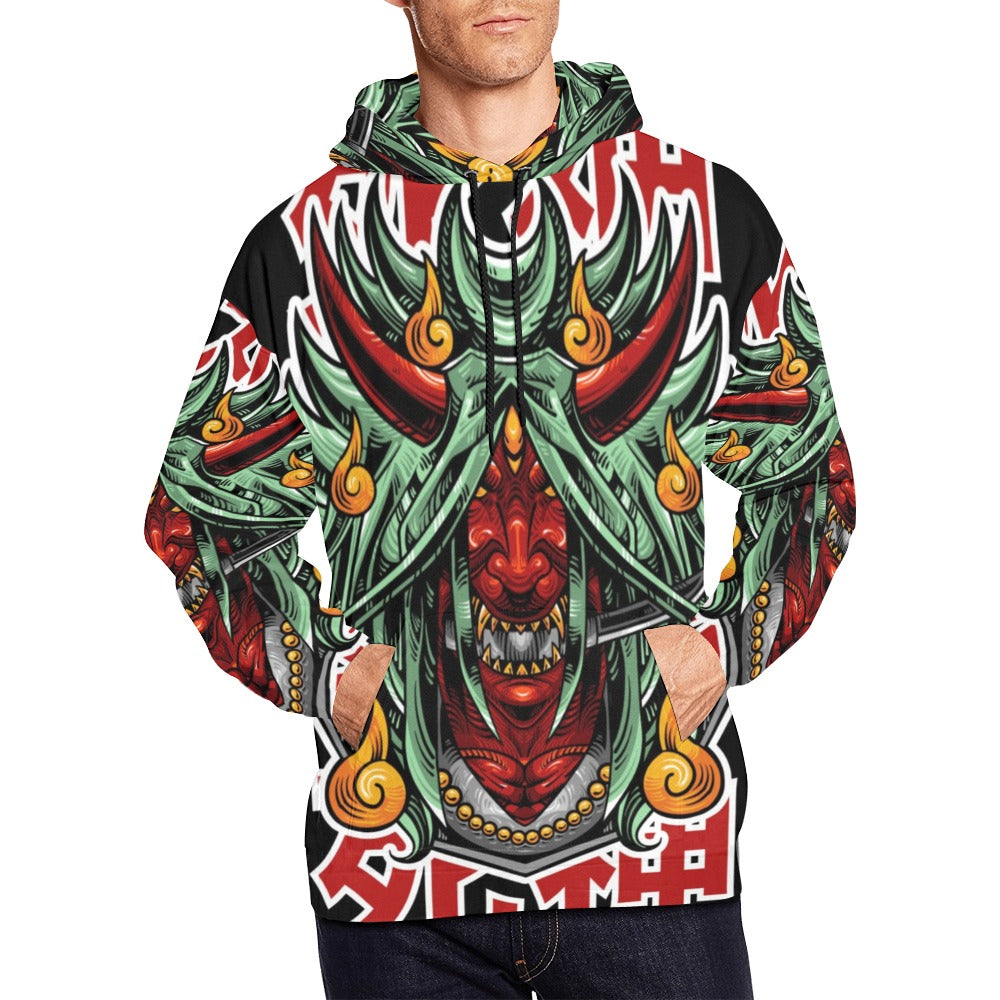 Shinigami Grim Reaper Japanese All Over Print Hoodie