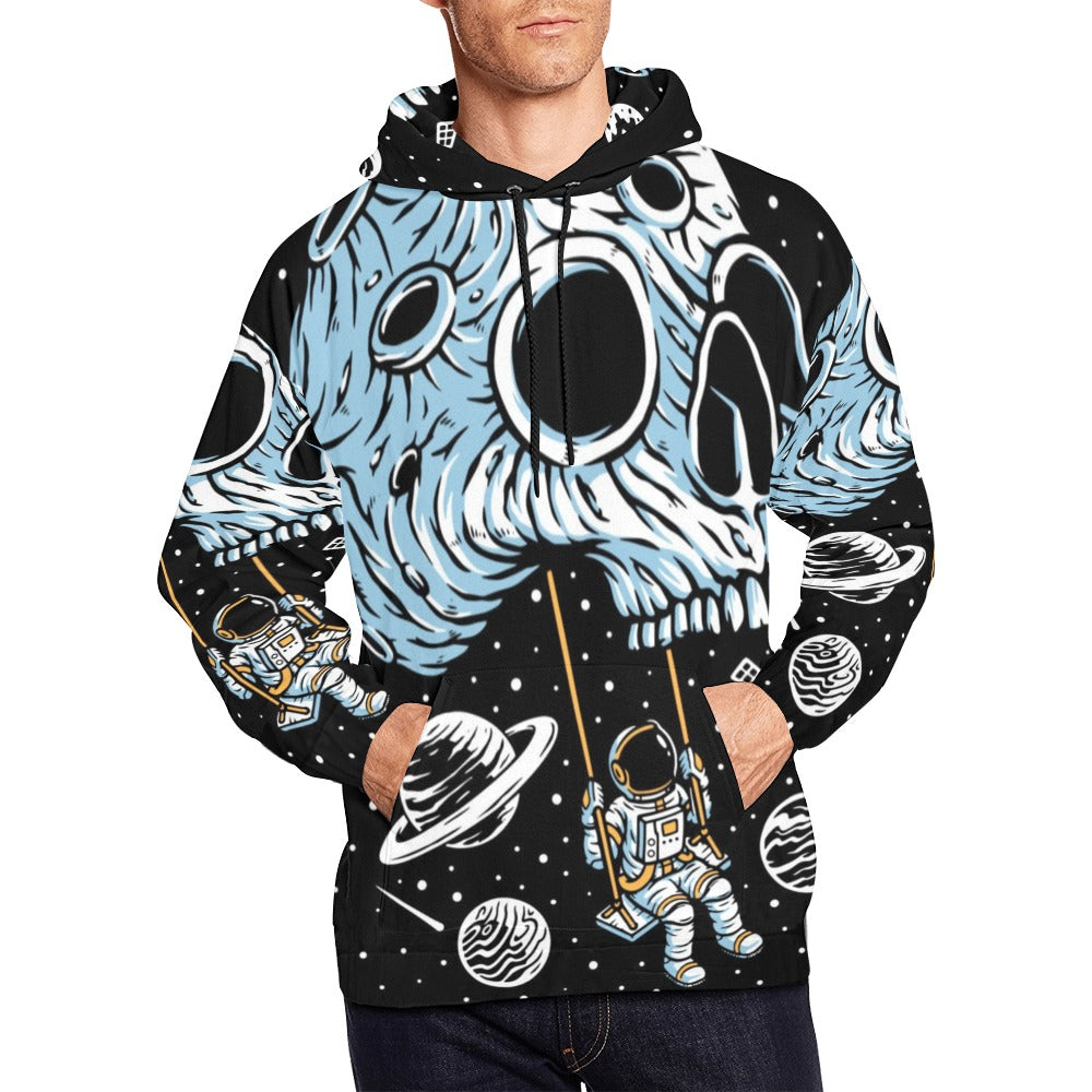 Skull Swing Planet All Over Print Hoodie