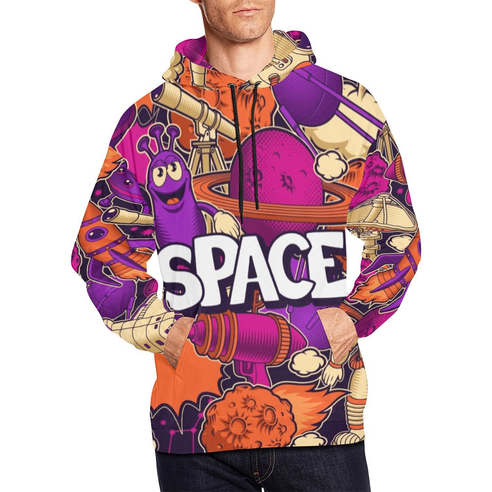 Space Art All Over Print Hoodie