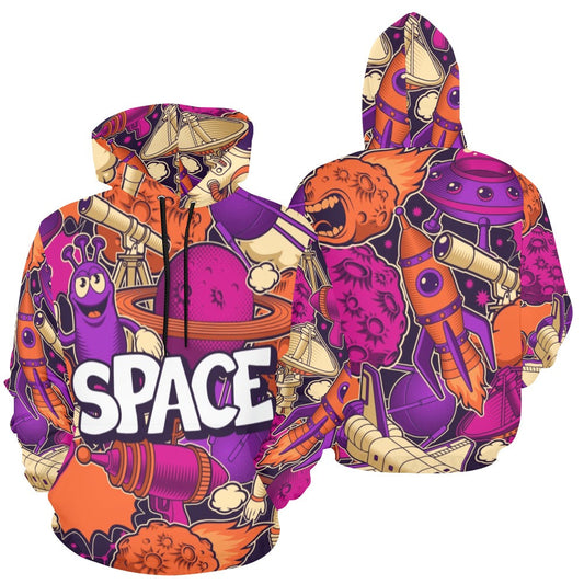 Space Art All Over Print Hoodie