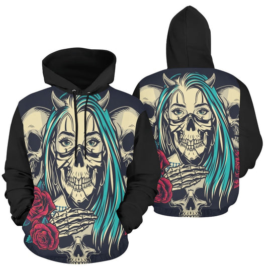 Colorful Tattoo Vintage All Over Print Hoodie