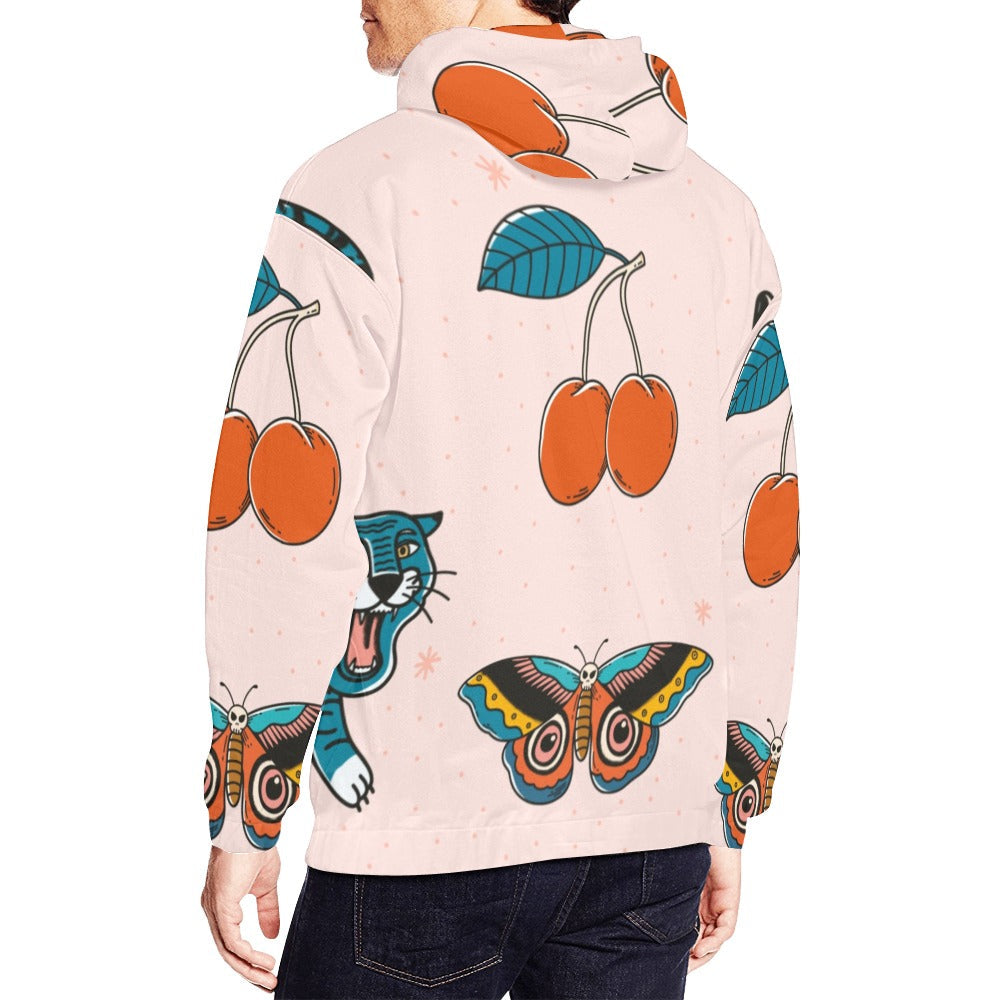 Retro Tattoo Set All Over Print Hoodie