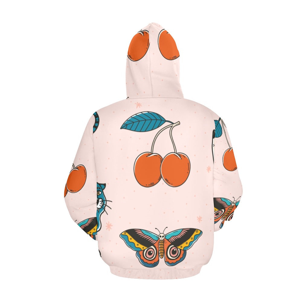 Retro Tattoo Set All Over Print Hoodie