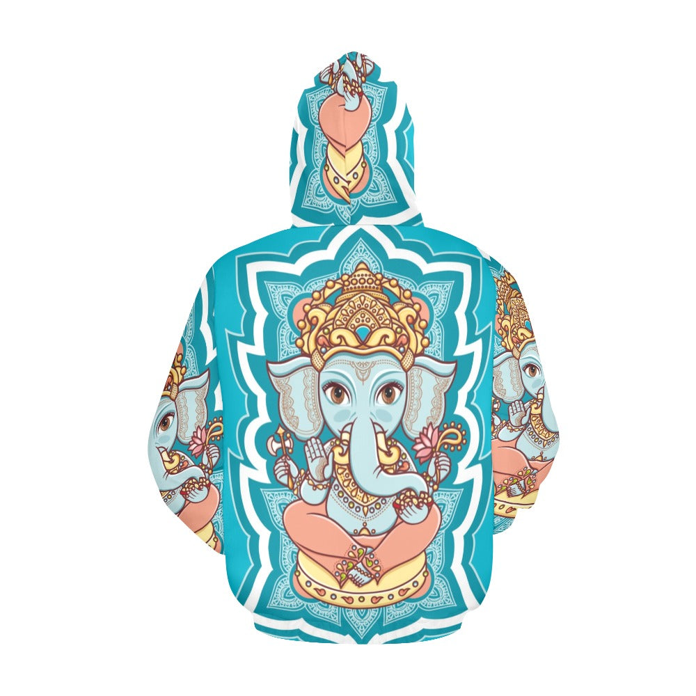 Ganesh Chaturthi Indian Mythology Elephant All Over Print Hoodie