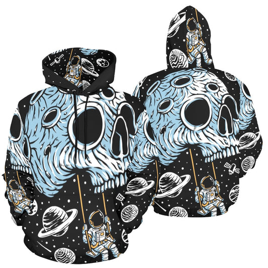 Skull Swing Planet All Over Print Hoodie