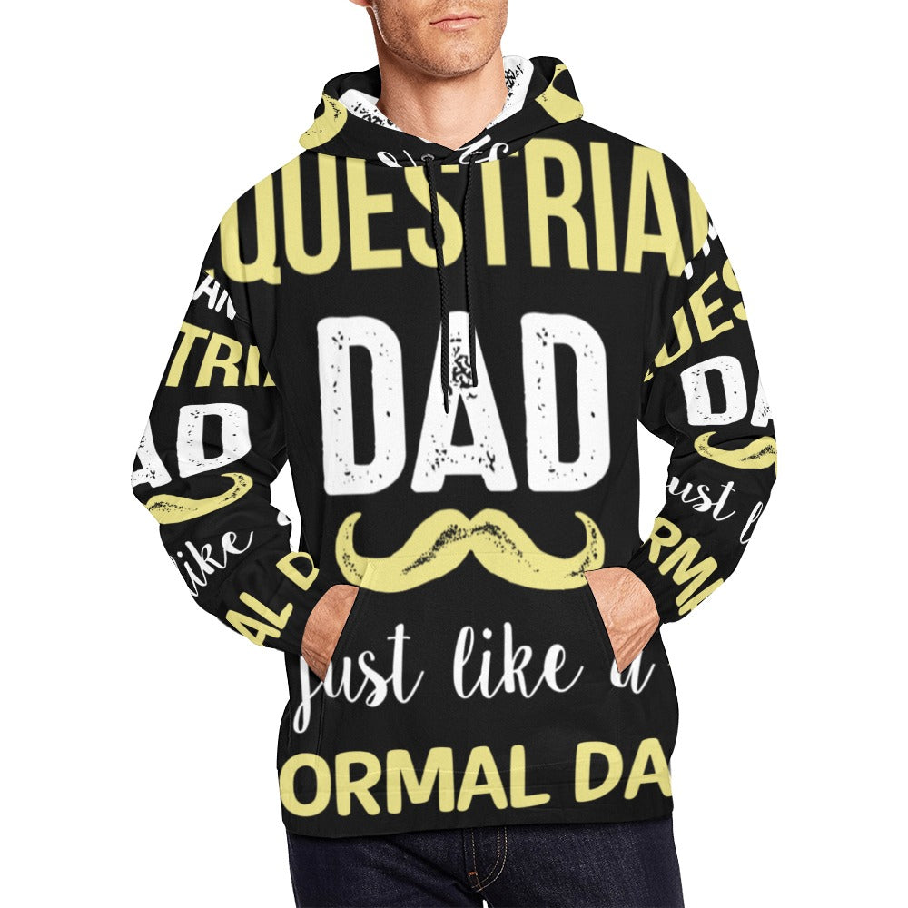 Equestrian Dad Except Much Cooler All Over Print Hoodie