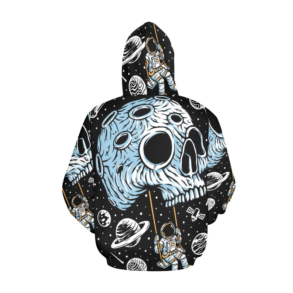 Skull Swing Planet All Over Print Hoodie