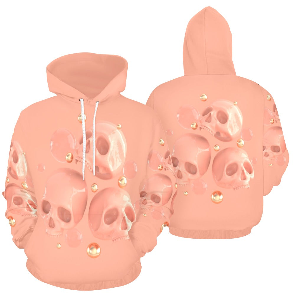 Skull Yogurt All Over Print Hoodie