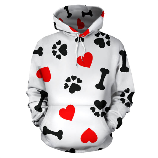 Dog Love All Over Hoodie - Top Content | POD Collection | Free Shipping