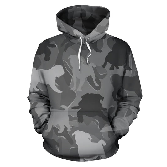 Pug Light Grey Hoodie