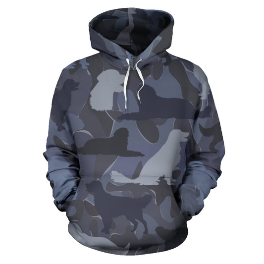 Golden Retriever Dark Blue Hoodie