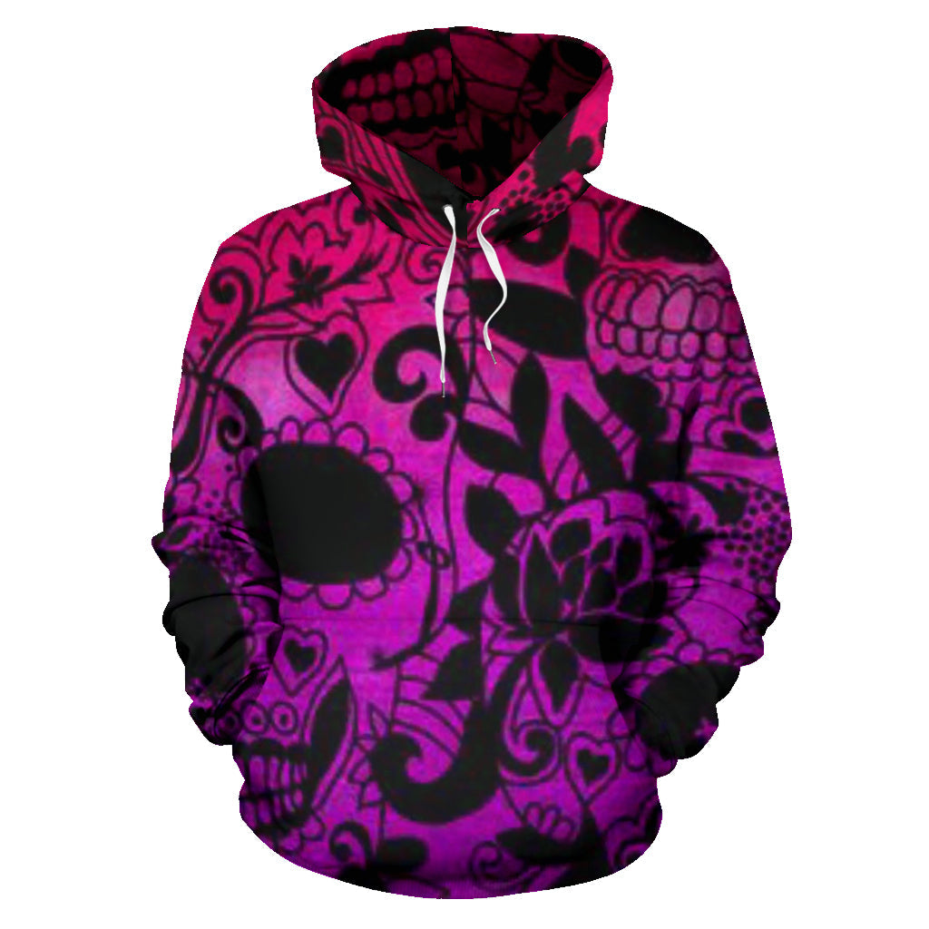 Skull Art pinkish Hoodie