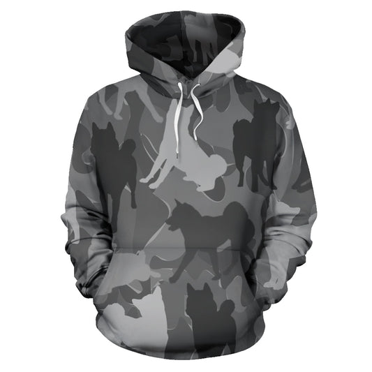 Shiba Inu Light Grey Hoodie