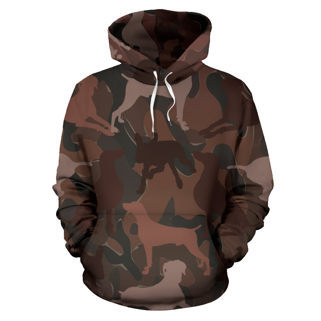 Weimaraner Maroon Hoodie