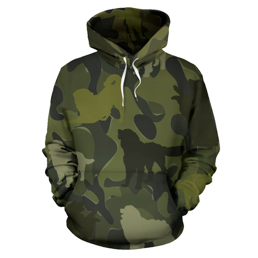 Bernese Mountain Dark Green Hoodie