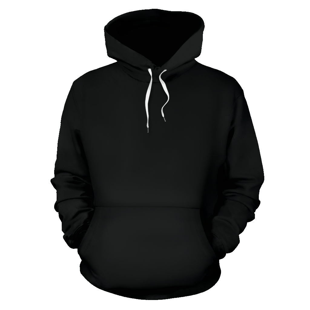 Back Print Black Bandana Pullover Hoodie