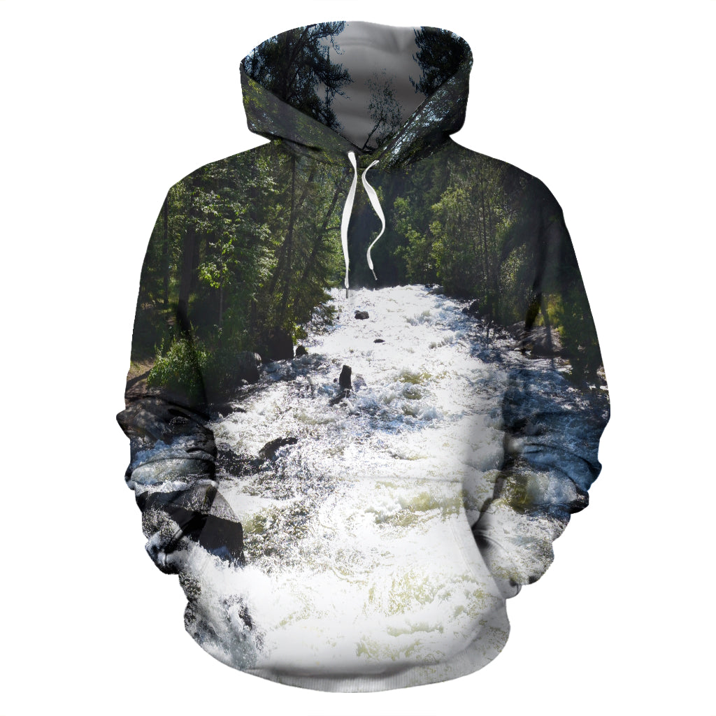 Relaxing Rapids All Over Hoodie - Top Content | POD Collection | Free Shipping