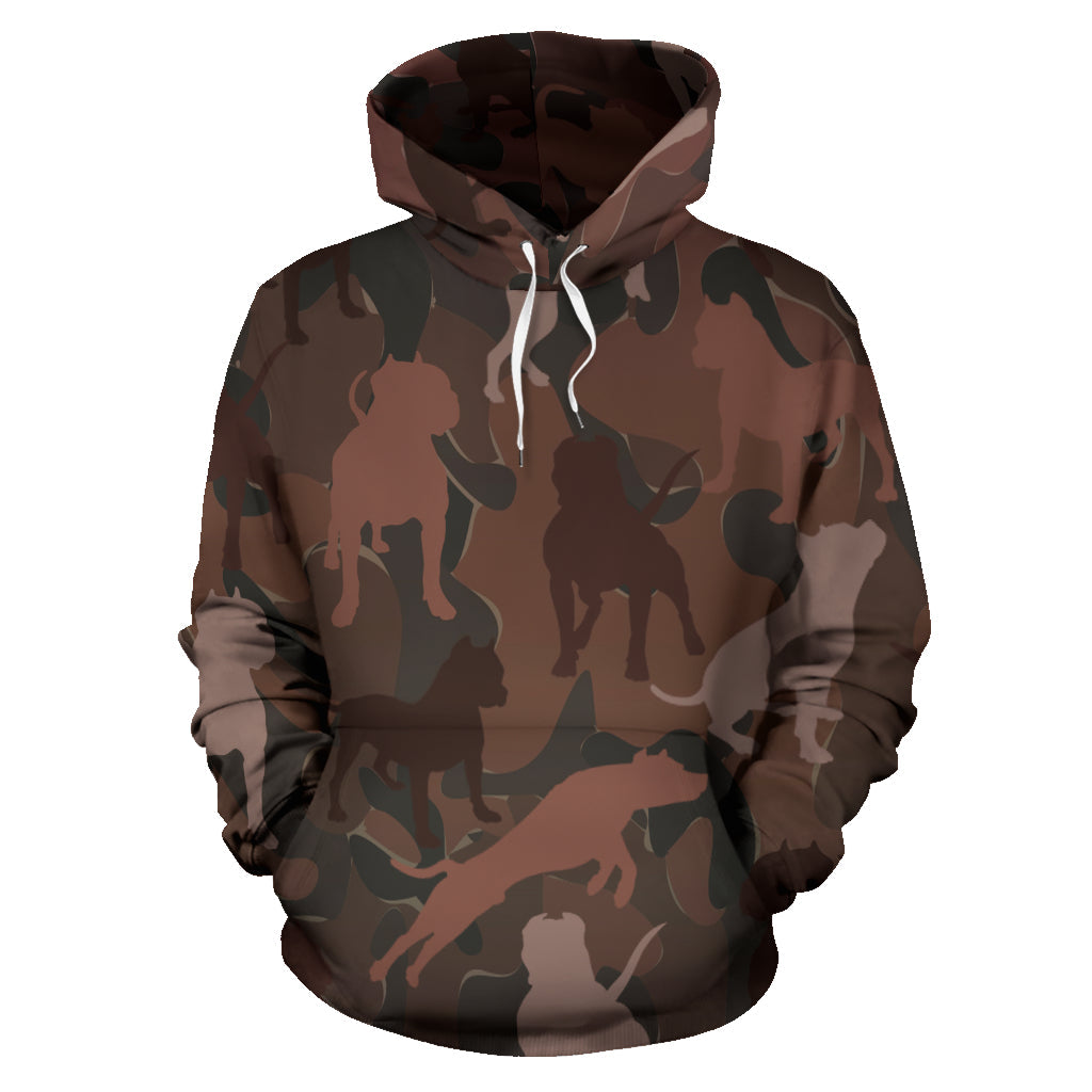 Pitbull Maroon Camo Hoodie