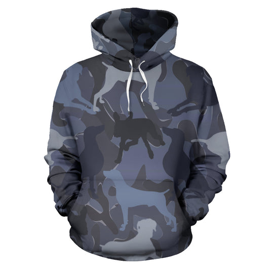 Weimaraner Dark Blue Hoodie