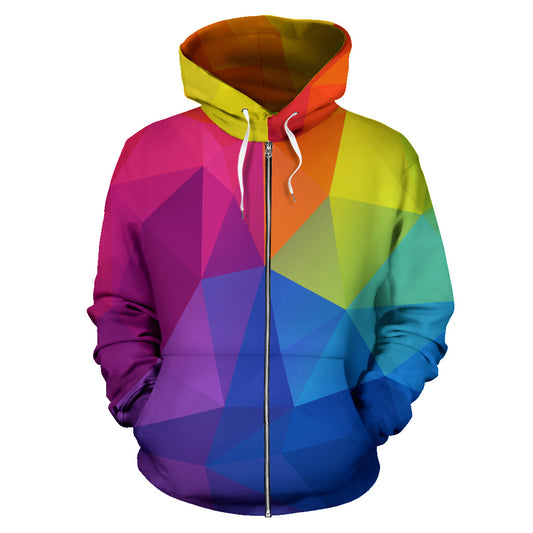 Psychedelic Zip-Up Hoodie