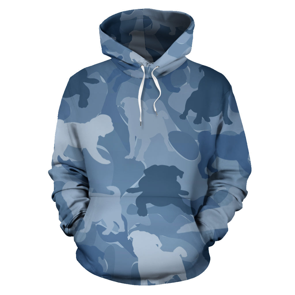 Pug Light Blue Hoodie