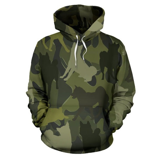 Shiba Inu Dark Green Hoodie