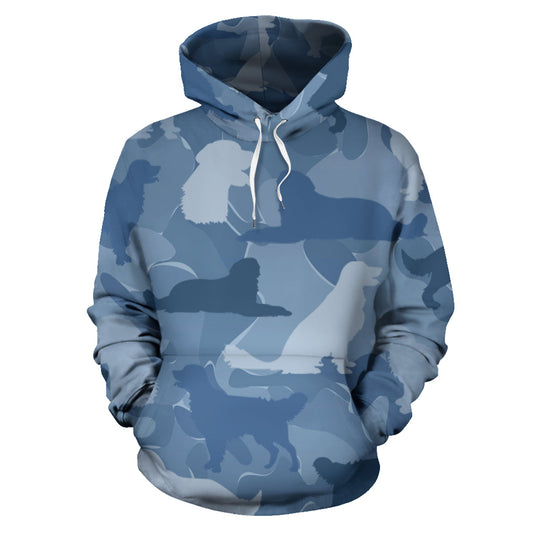 Golden Retriever Light Blue Hoodie