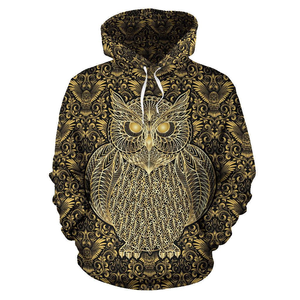 Gold Owl Hoodie - Top Content | POD Collection | Free Shipping