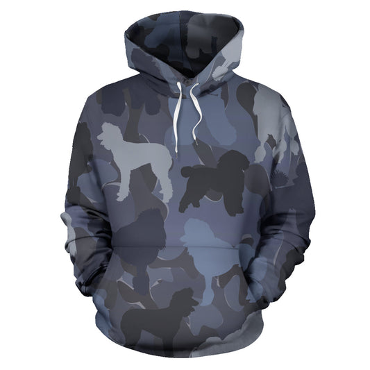 Poodle Dark Blue Hoodie