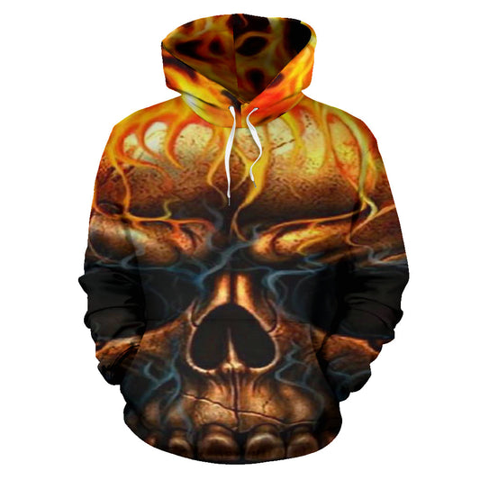 Skull Flames Hoodie