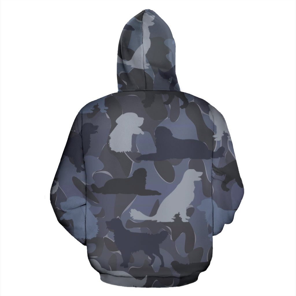 Golden Retriever Dark Blue Hoodie