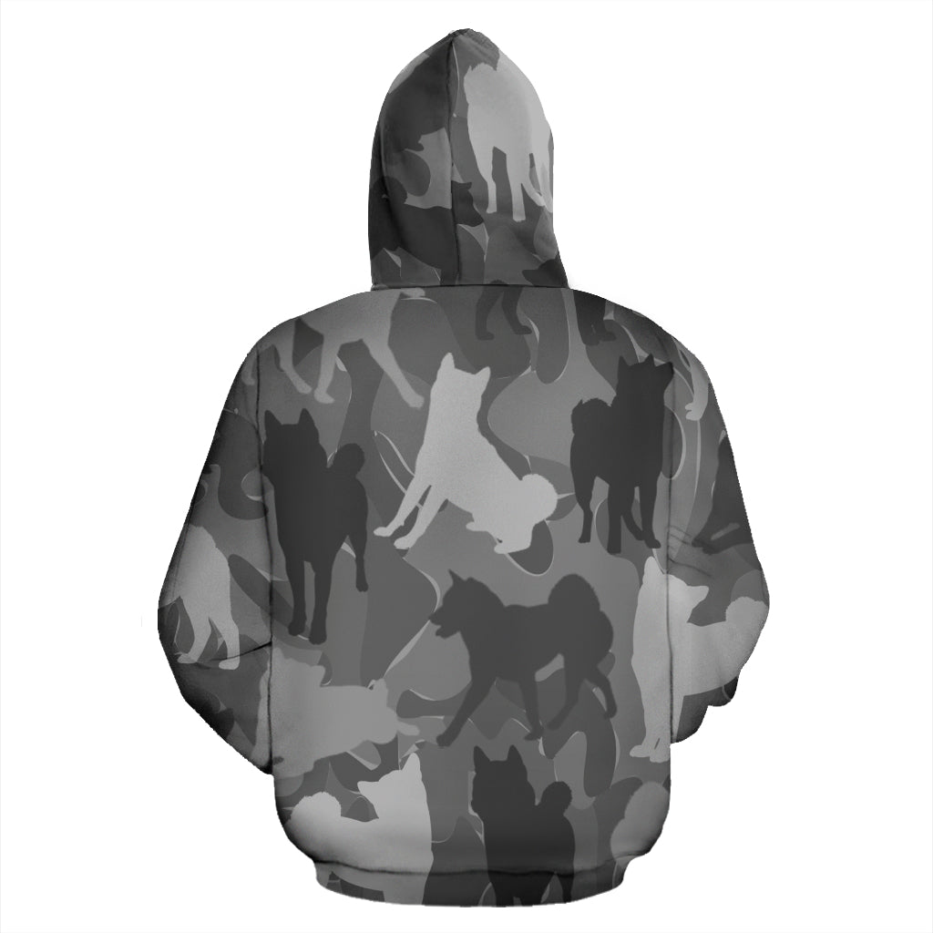 Shiba Inu Light Grey Hoodie