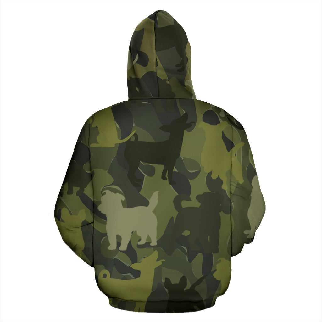 Jack Russell Terrier Dark Green Hoodie