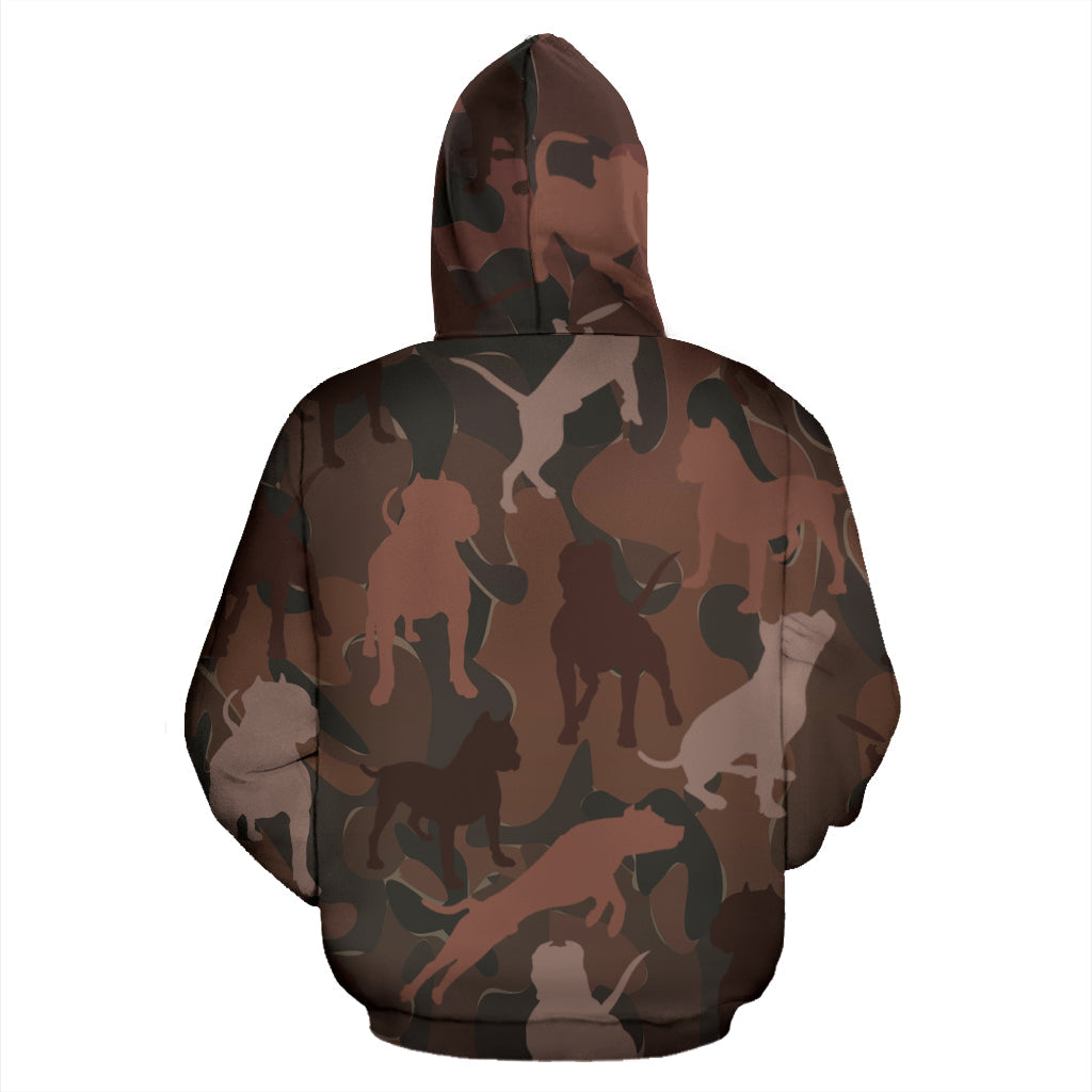 Pitbull Maroon Camo Hoodie