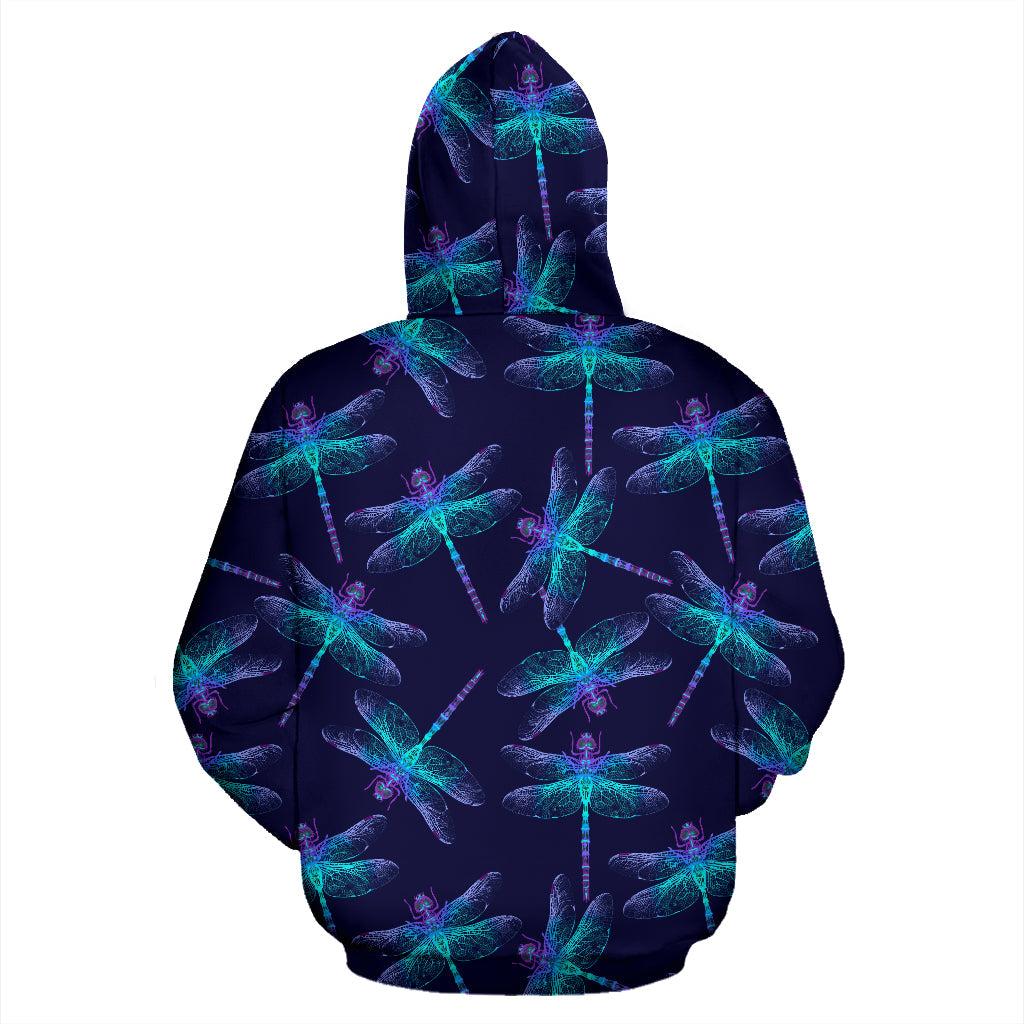 Dragonfly Pattern Hoodie - Top Content | POD Collection | Free Shipping