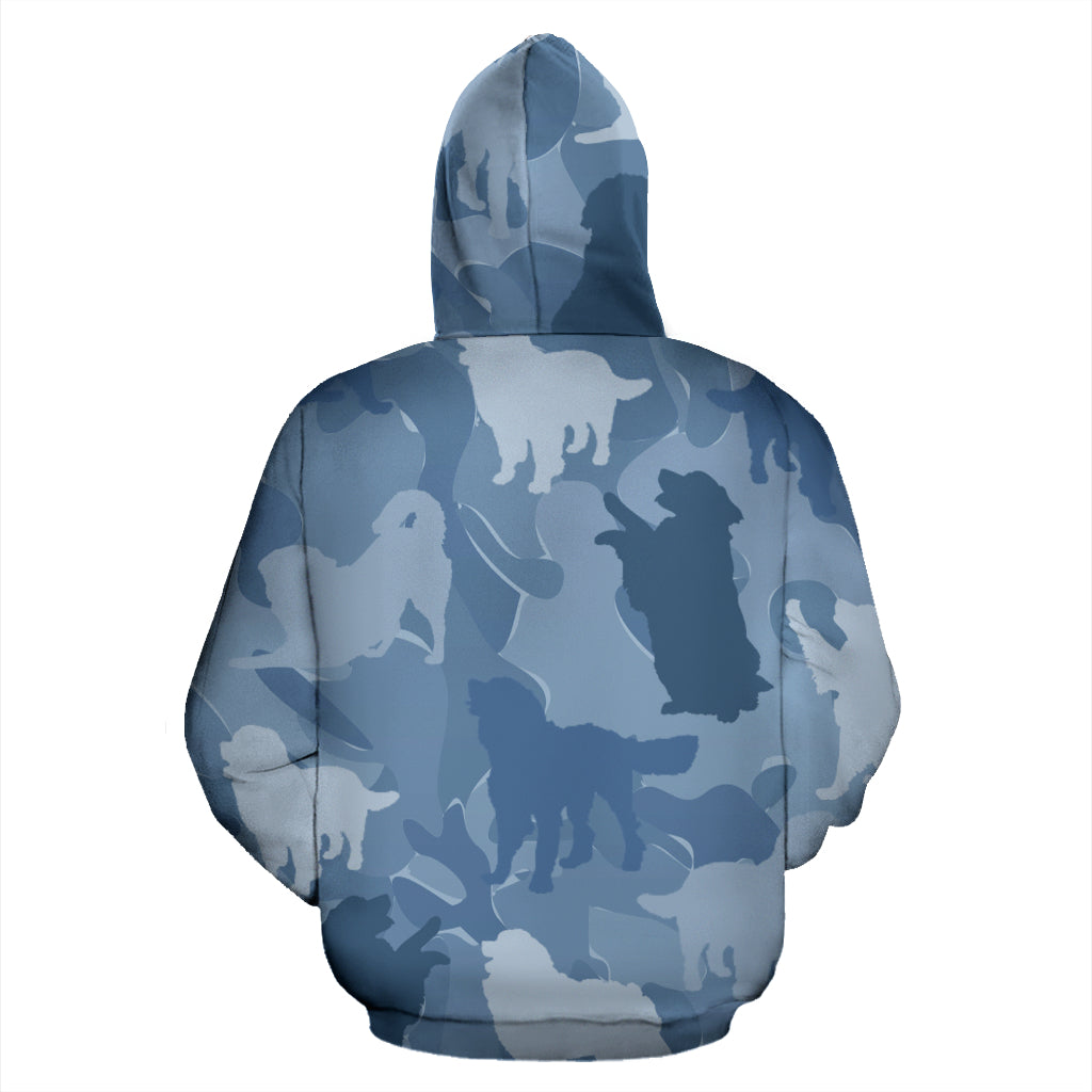 Bernese Mountain Light Blue Hoodie