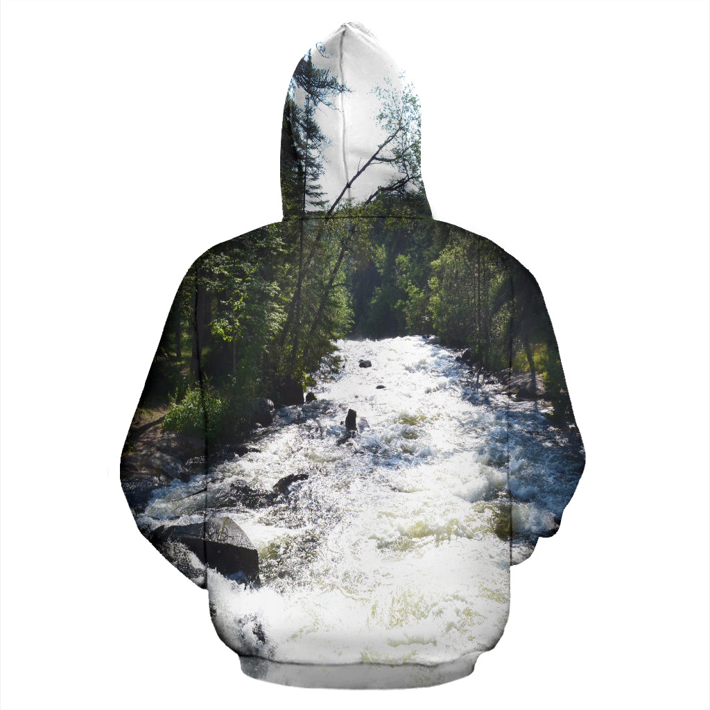 Relaxing Rapids All Over Hoodie - Top Content | POD Collection | Free Shipping