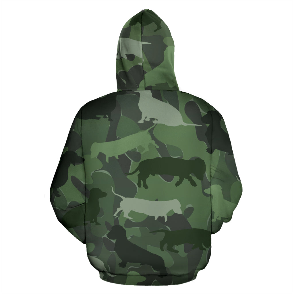 Dachshund Light Green Hoodie