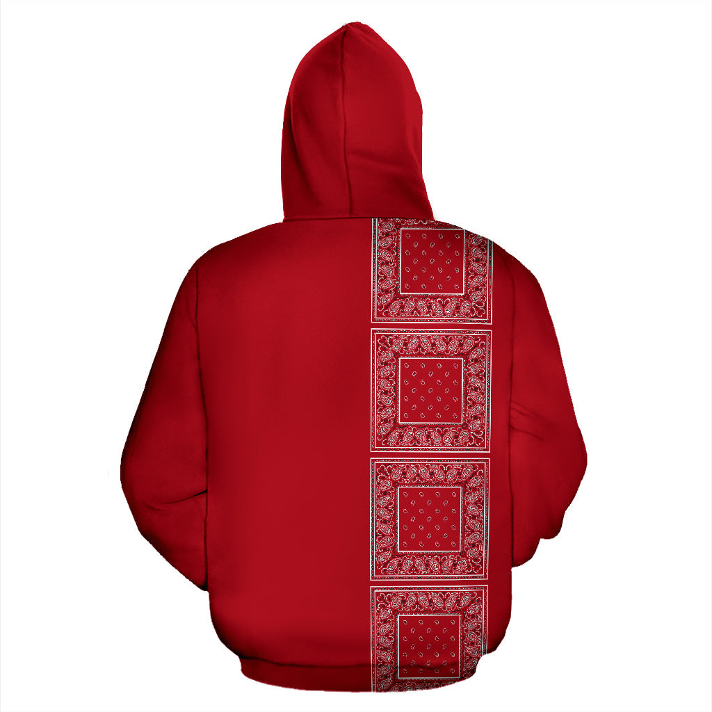 Lineup Classic Red Bandana Pullover Hoodie - Top Content | POD Collection | Free Shipping