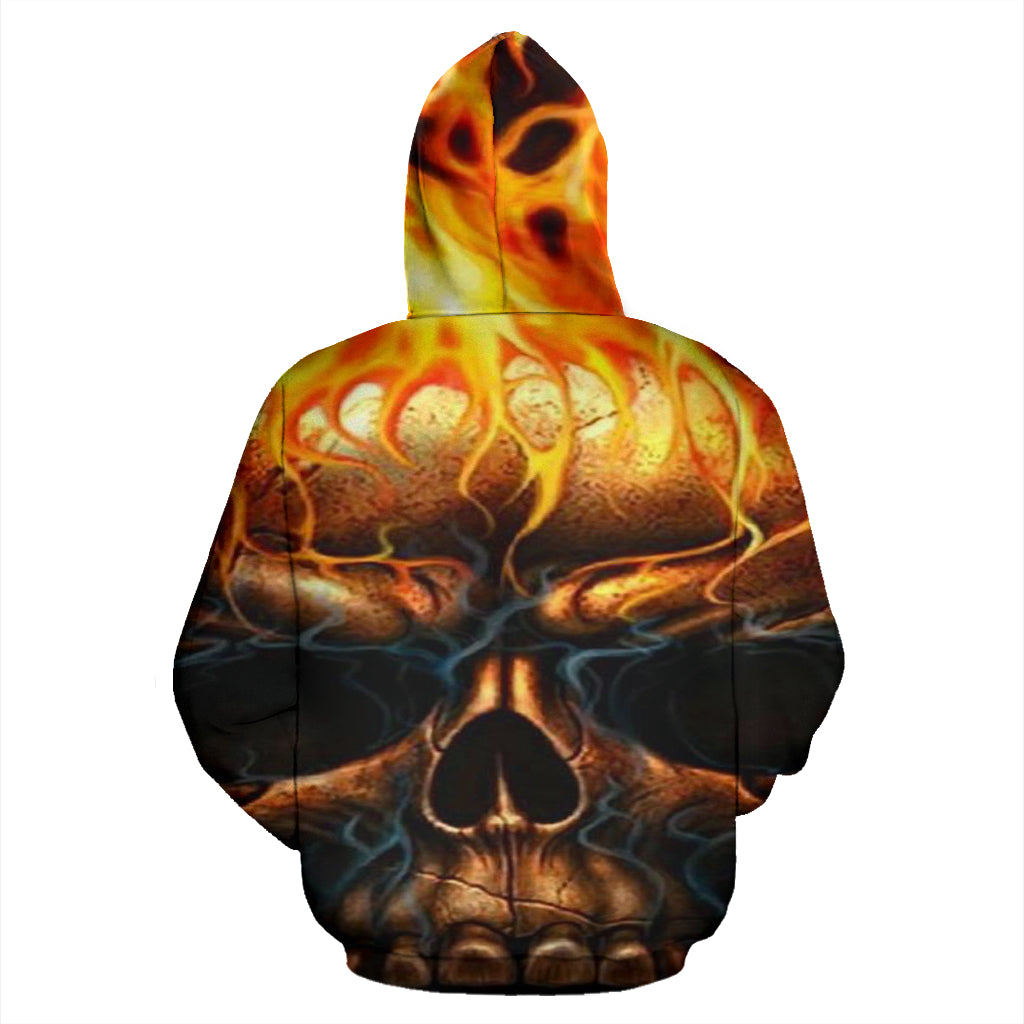 Skull Flames Hoodie