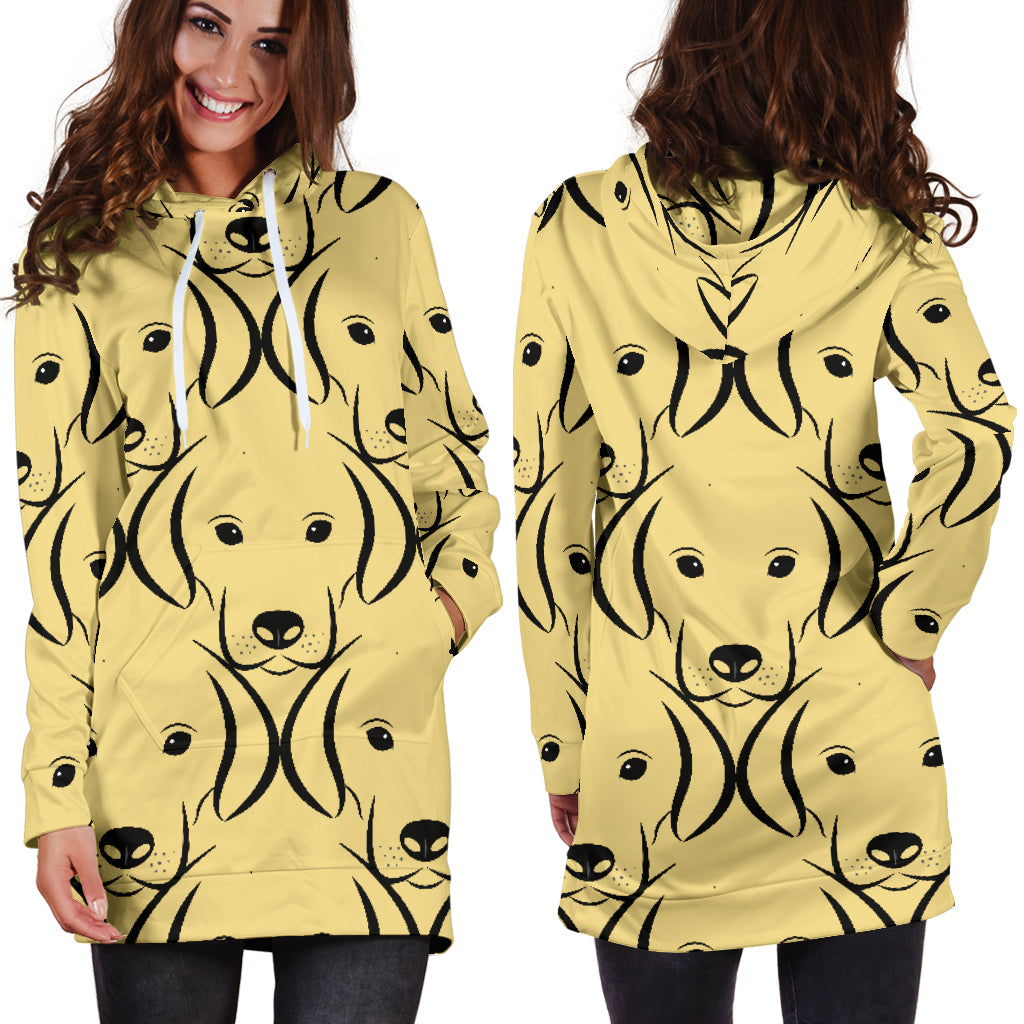 Labrador Face Hoodie Dress