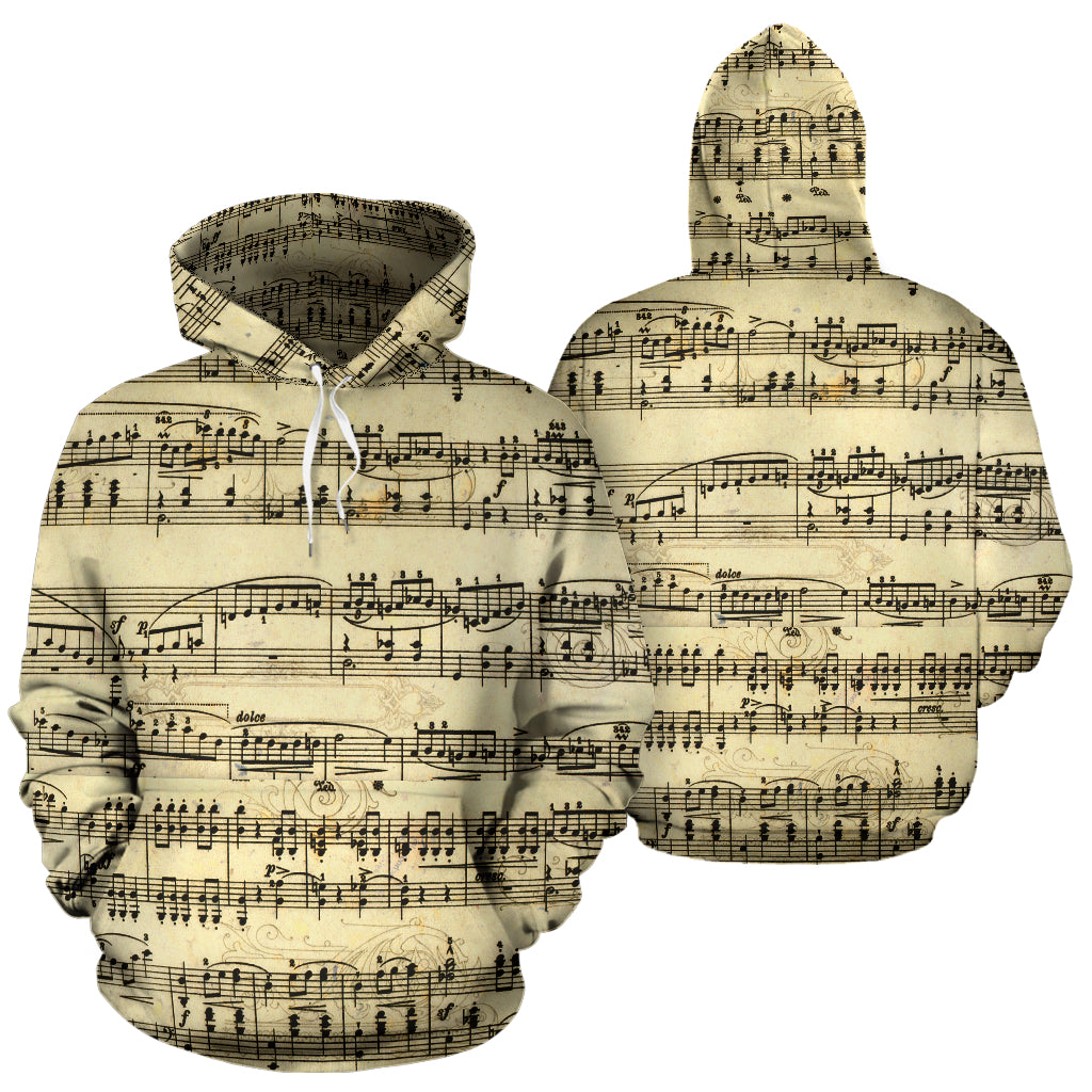 Hoodie Sheet Music Design - Top Content | POD Collection | Free Shipping