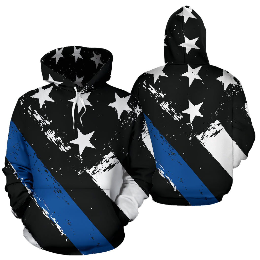 Thin Blue Line Hoodie - Top Content | POD Collection | Free Shipping