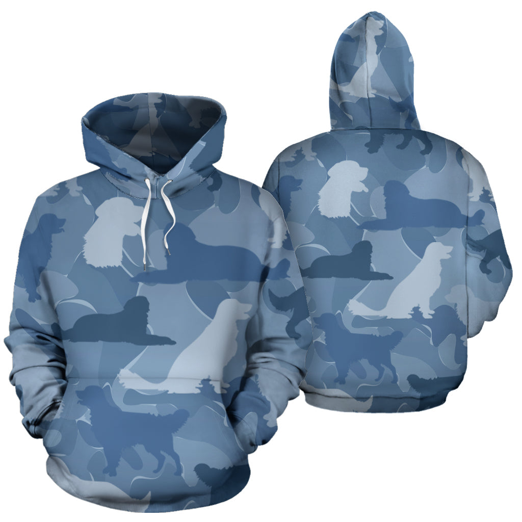 Golden Retriever Light Blue Hoodie