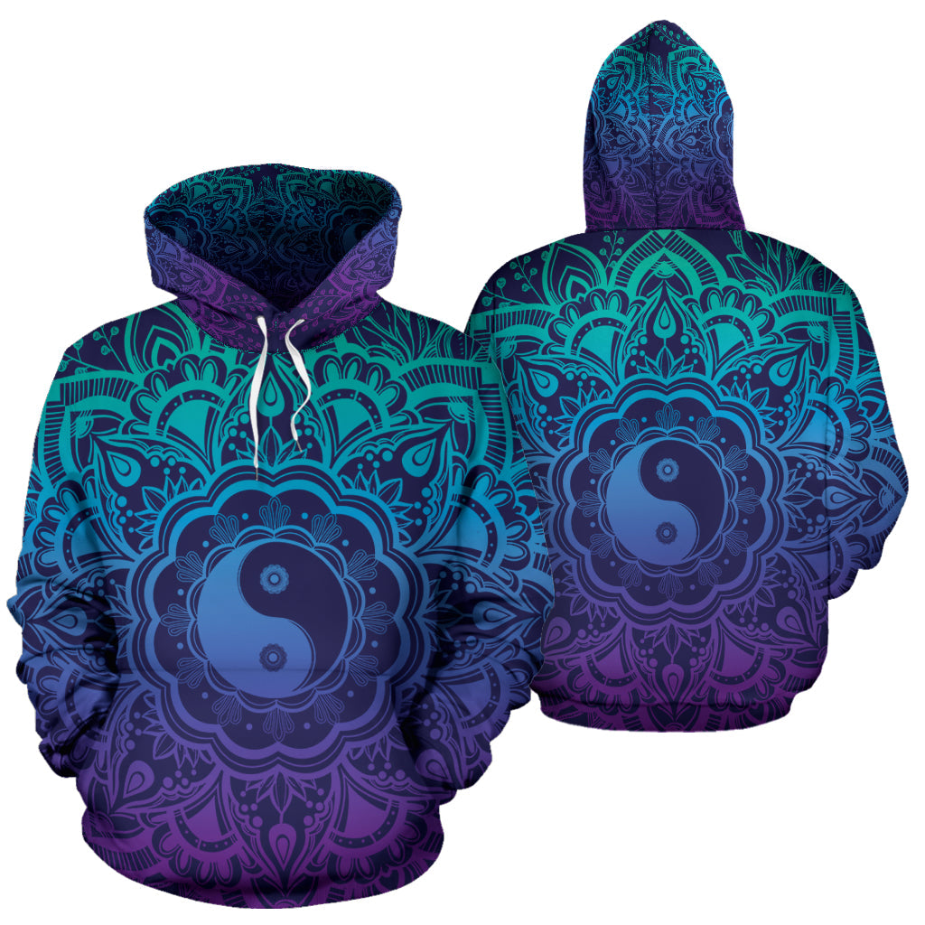 YinYang Mandala Hoodie - Top Content | POD Collection | Free Shipping