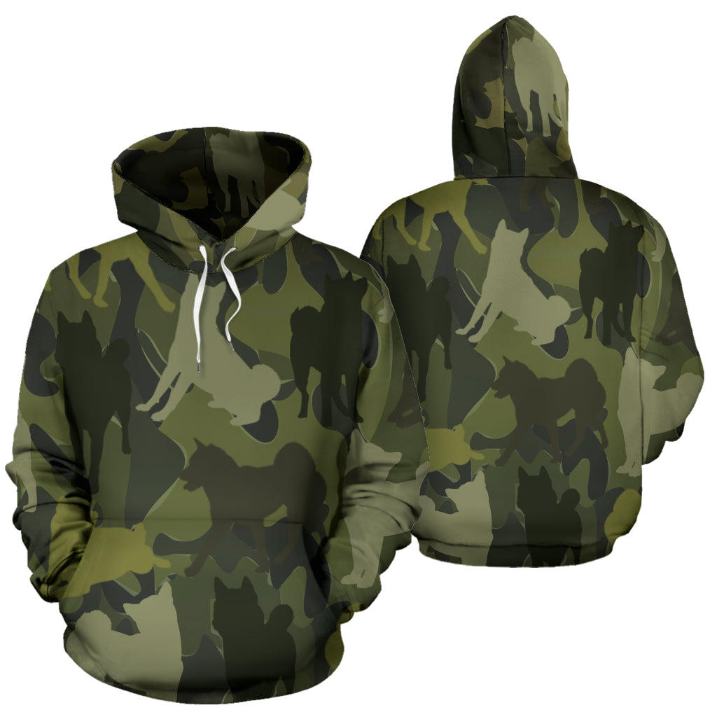 Shiba Inu Dark Green Hoodie