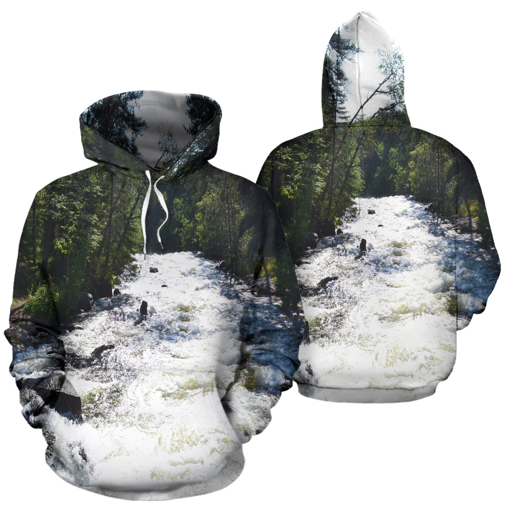 Relaxing Rapids All Over Hoodie - Top Content | POD Collection | Free Shipping