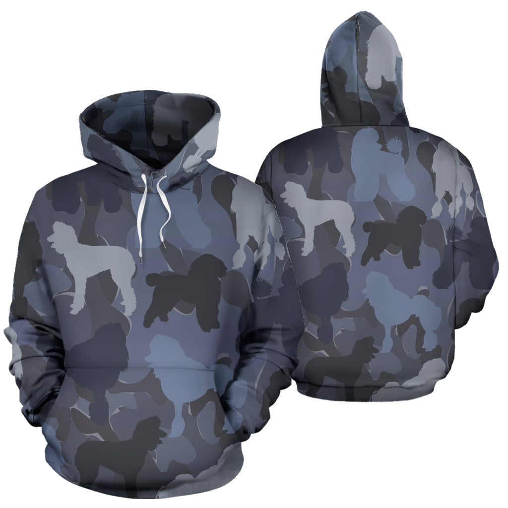 Poodle Dark Blue Hoodie