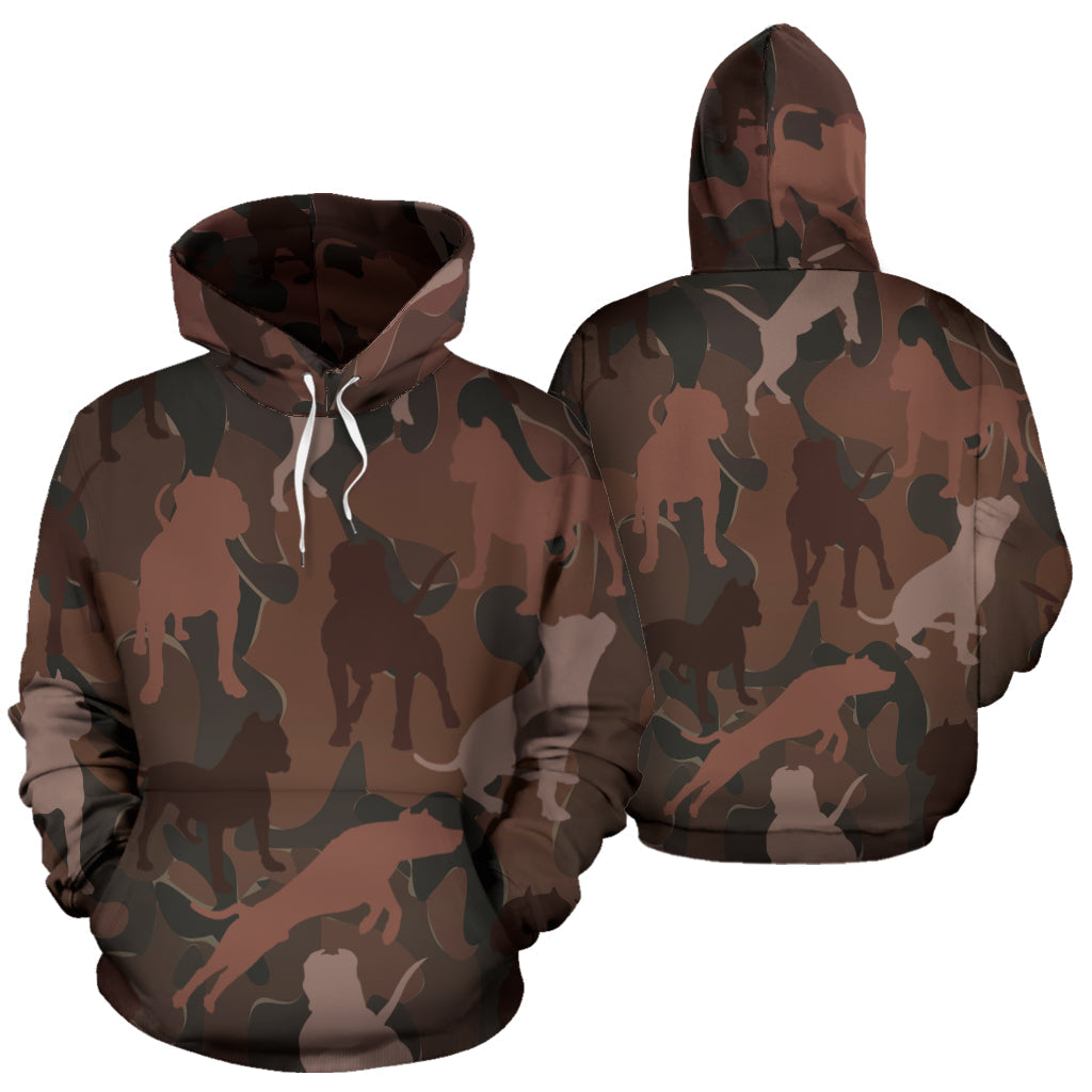 Pitbull Maroon Camo Hoodie